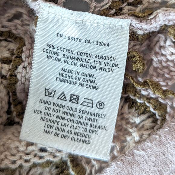 Anthropologie Tie Front Open Back Wrap Sweater Cardigan Festival Retro 70s XS/S - Picture 9 of 10